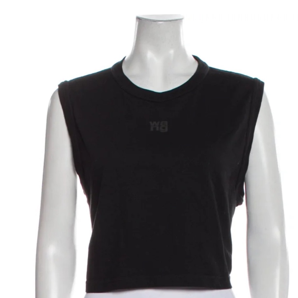 Alexander Wang Black Sleeveless Crop Top